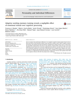Adaptive working memory training reveals a negligible effect of