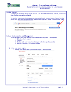 Google Custom Search engine