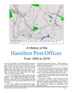 21 Post Office - Hamilton