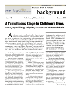 79 Understanding Adolescent Behavior