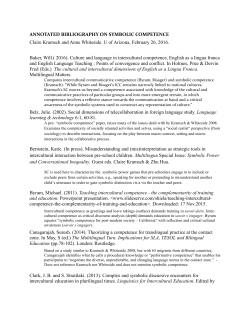 Dr. Claire Kramsch`s Annotated Bibliography