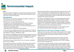 Environmental impact - Australian Canoeing