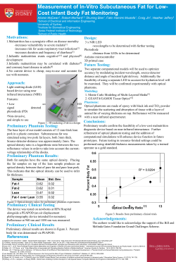 Measurement of In-Vitro Subcutaneous Fat for Low