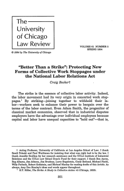 "Better than a Strike": Protecting New Forms of Collective Work