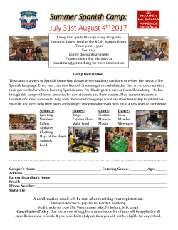 Summer Spanish Camp