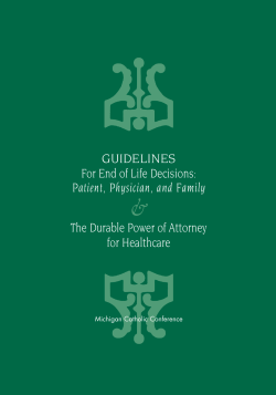 GUIDELINES For End of Life Decisions