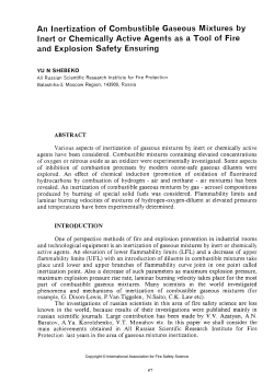 An Inertization of Combustible Gaseous Mixtures by Inert or