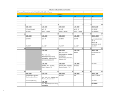 All January Rehearsals are at the Middle School Band/Choir Rooms