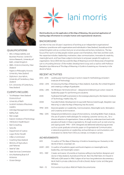 BACKGROUND RECENT ACTIVITIES ACHIEVEMENTS