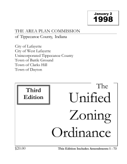 Unified Zoning Ordinance - Purdue Agriculture