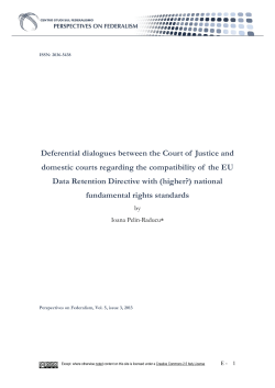 - Perspectives on Federalism