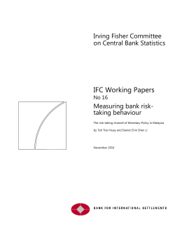 Measuring bank risk-taking behaviour - The risk