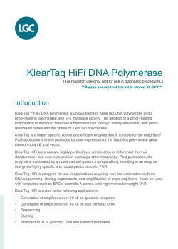KlearTaq HiFi DNA Polymerase
