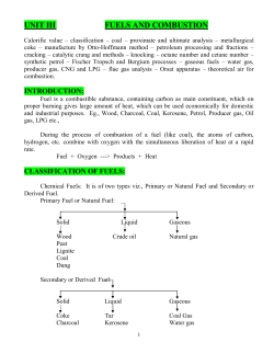UNIT III FUELS AND COMBUSTION