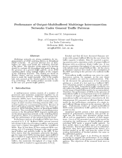 Performance of Output-Multibu ered Multistage