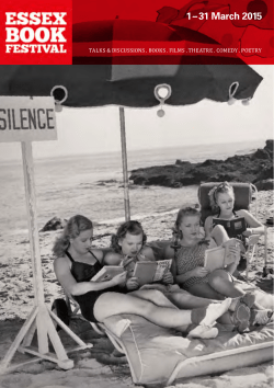 Essex Book Festival brochure