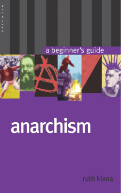 Anarchism : a Beginners Guide