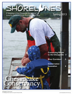 Spring 2013 - Chesapeake Conservancy