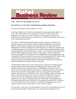 CMP - Event Service Professionals Association