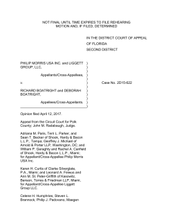 2D15-622 / Philip Morris USA, Inc. v. Boatright