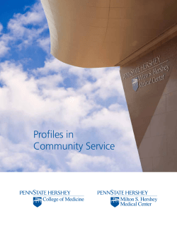 Profiles in Community Service