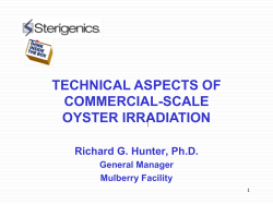 2014 CFP Oyster Irradiation Presentation RHunter