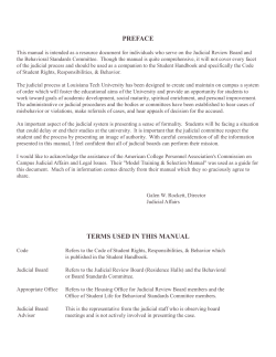 Judicial Handbook (Quark) - Louisiana Tech University