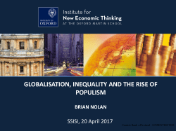 globalisation, inequality and the rise of populism