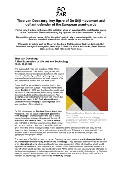 Theo van Doesburg, key figure of De Stijl movement