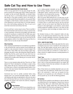 Safe Cat Toy and How to Use Them