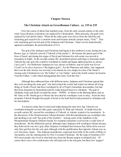 Chapter Sixteen The Christian Attack on GrecoRoman Culture. ca