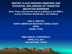 and Potential Influences of Targeted Mountain Barriers