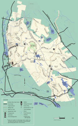 Map of October Mountain State Forest