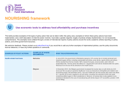 the table - World Cancer Research Fund International
