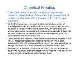Chemical Kinetics