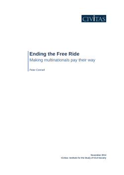 Ending the Free Ride: Making multinationals pay their way