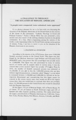 THE SITUATION OF HISPANIC AMERICANS