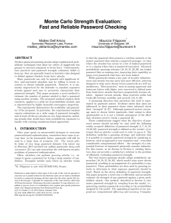 Monte Carlo Strength Evaluation: Fast and Reliable Password