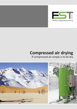 Compressed air drying