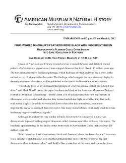 EMBARGOED until 2 p.m. ET on March 8, 2012 FOUR