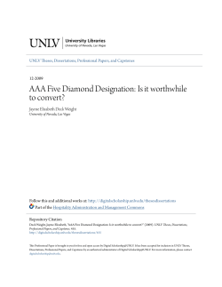 AAA Five Diamond Designation: Is it worthwhile to convert?