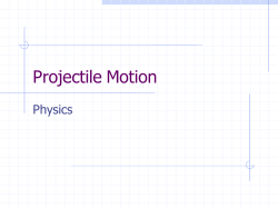 Projectile Motion - Bremen High School District 228