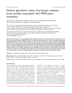 Distinct glycoform ratios of protease resistant