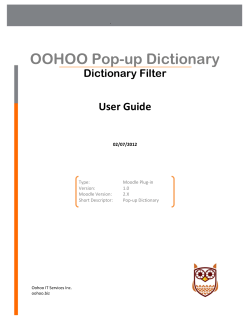 OOHOO Pop-up Dictionary