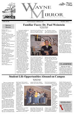 February, 2004 - Wayne College