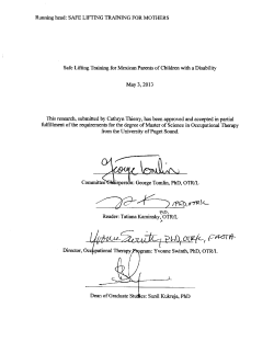 Safe Lifting Training for Mexican Parents of Children