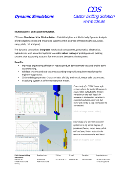 CDS Simulation - Castor Drilling Solution