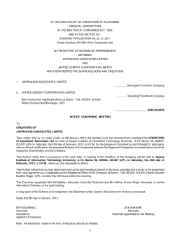 in the high court of judicature at allahabad original jurisdiction in the