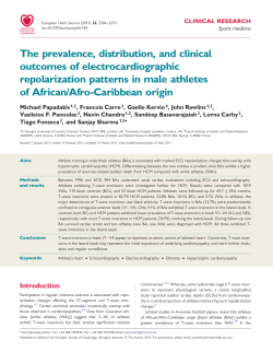 The prevalence, distribution, and clinical