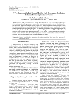 A Two Dimensional Infinite Element Model to Study Temperature